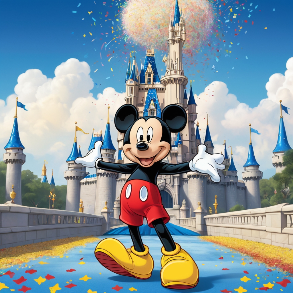 Mickey Mouse coloring activity page, free to download and print.