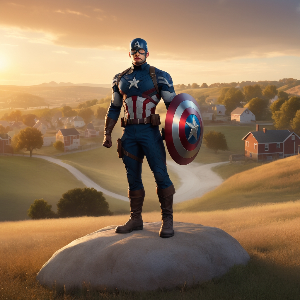 Free Captain America coloring page for kids