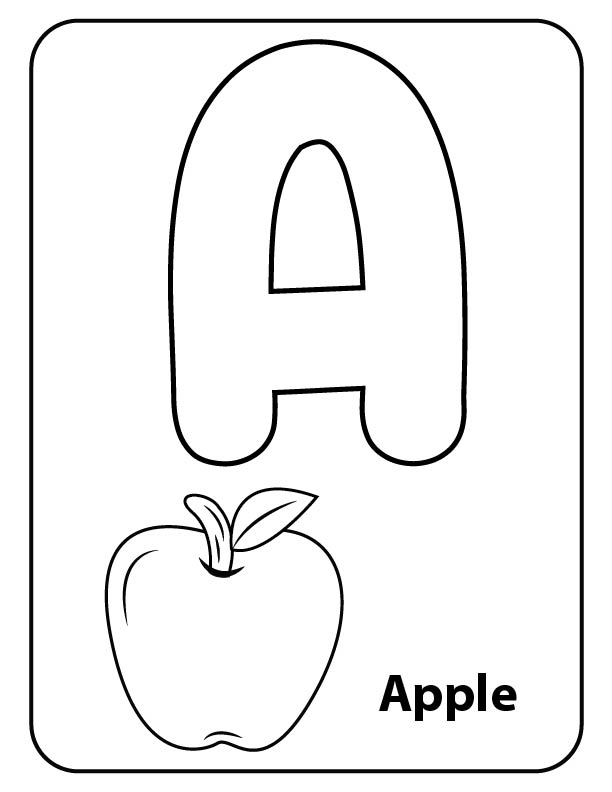 Free letter A activity sheet for kids