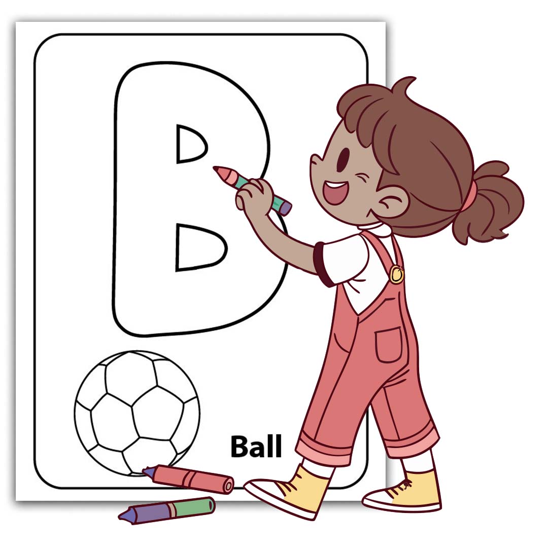 Free letter B activity sheet for kids