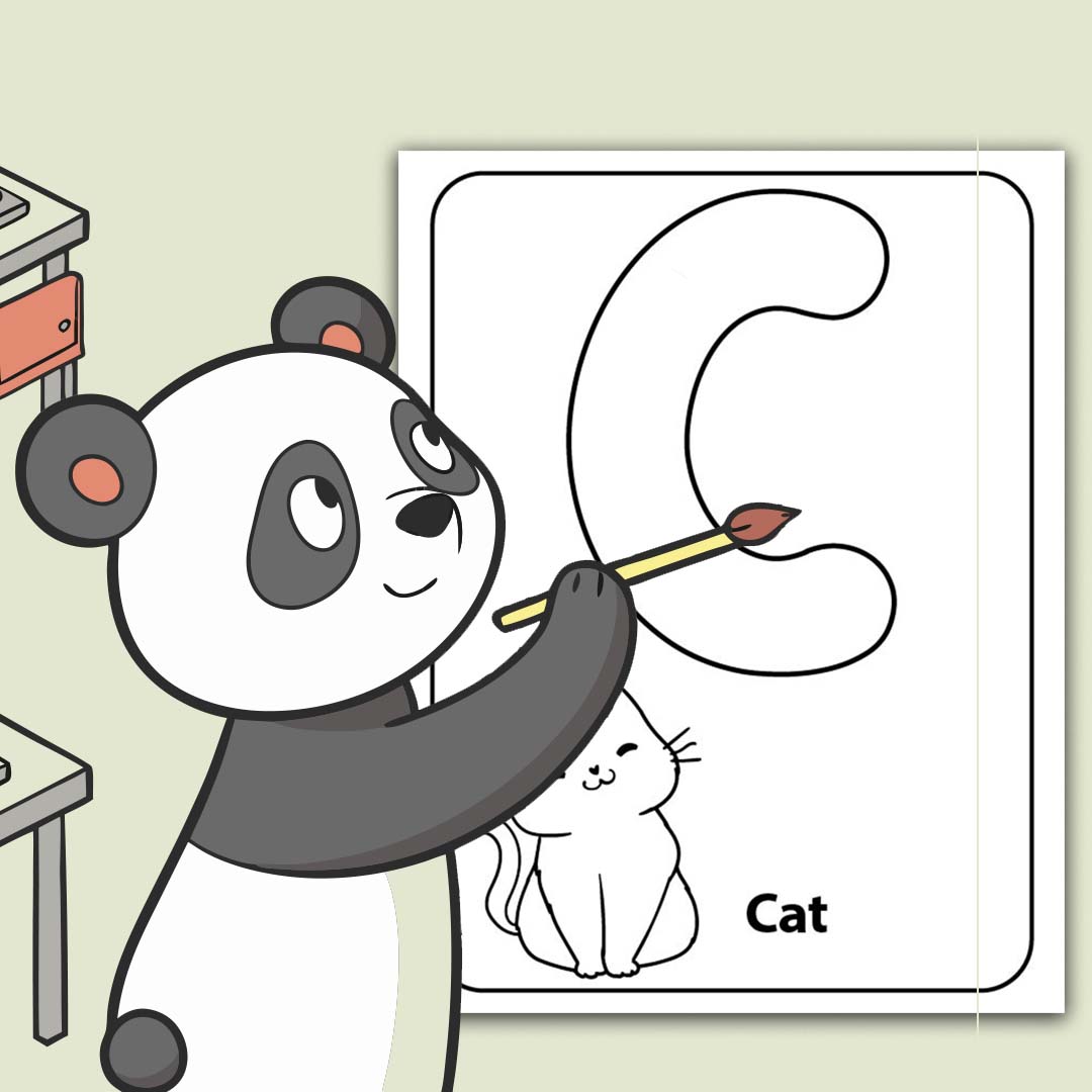 Free letter C activity sheet for kids