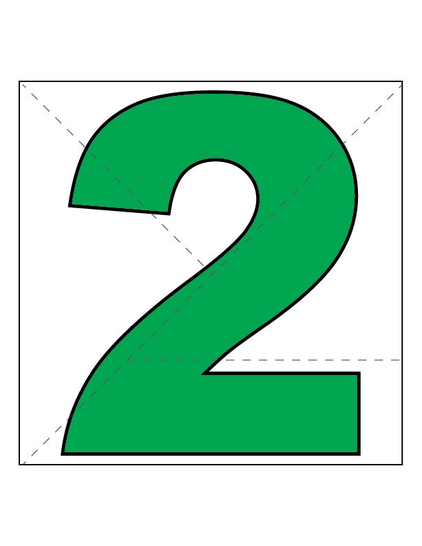 Free number 2 activity sheet for kids