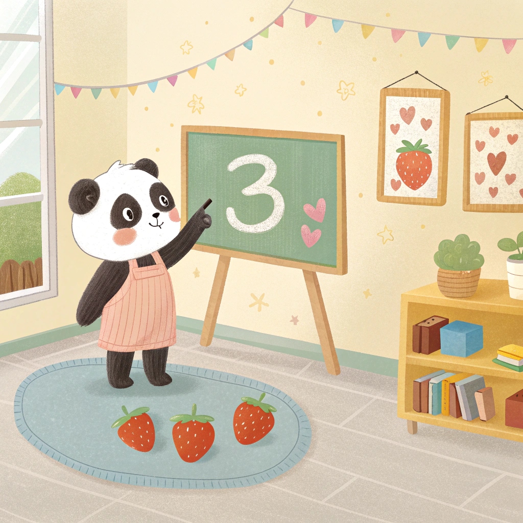 Free number 3 activity sheet for kids