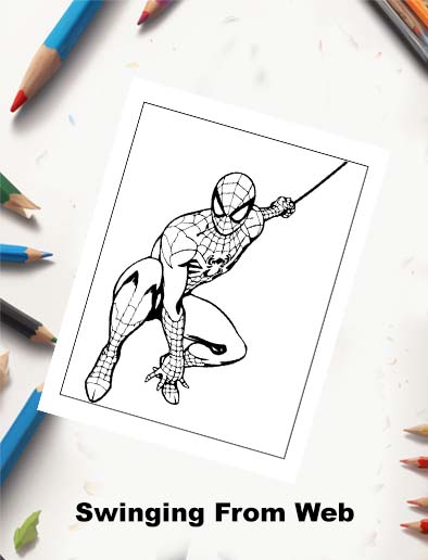Free Spider-Man coloring page for kids
