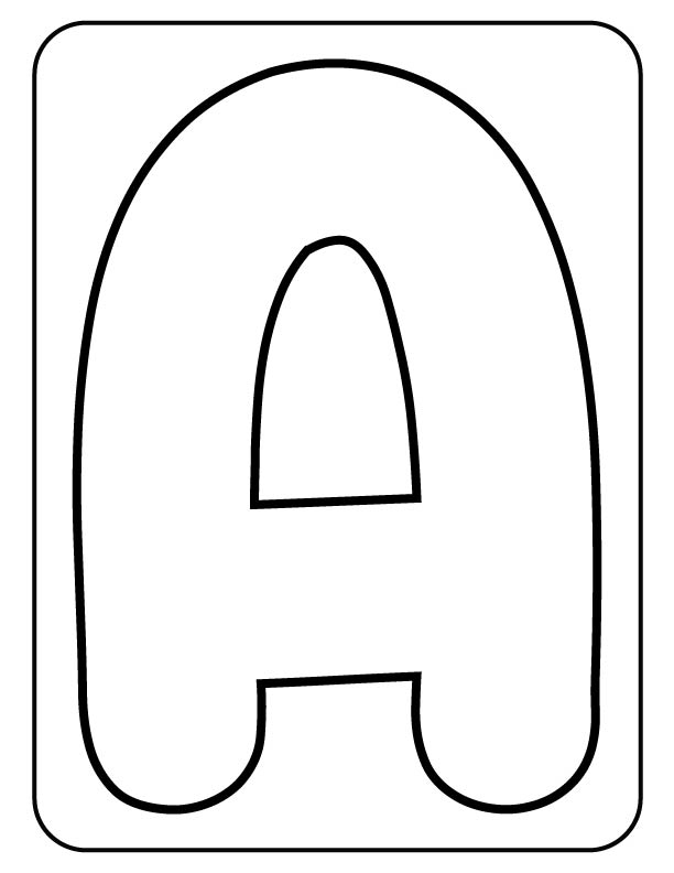 Free letter A activity sheet for kids