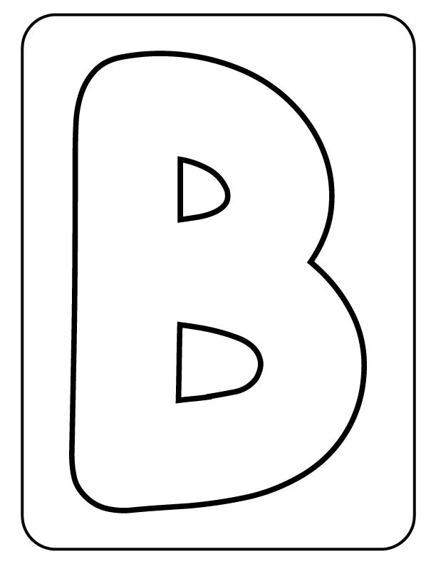 Free letter B activity sheet for kids