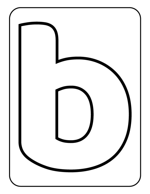 Free letter b activity sheet for kids