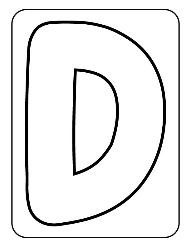 Free letter D activity sheet for kids