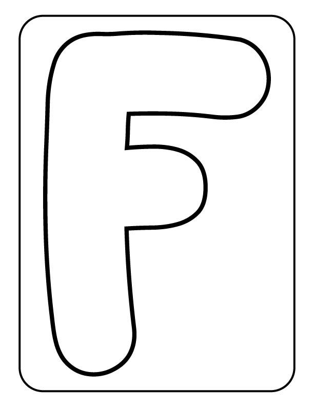 Free letter F activity sheet for kids