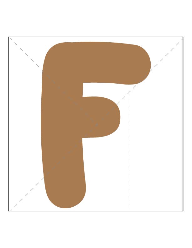 Free letter F activity sheet for kids