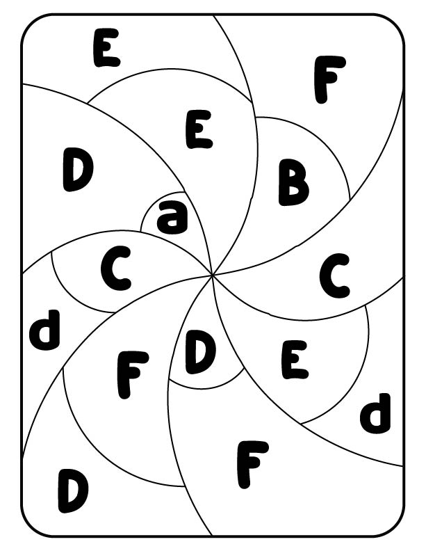 Free letter F activity sheet for kids