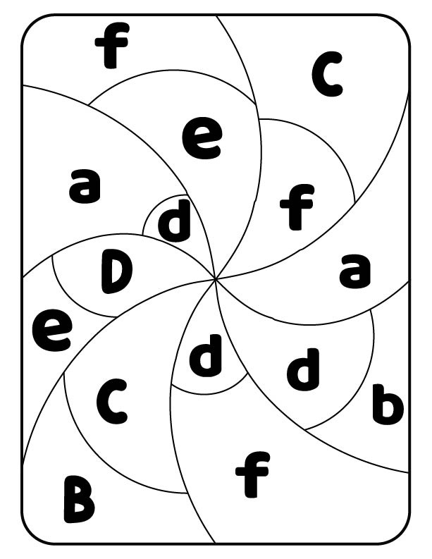 Free letter f activity sheet for kids